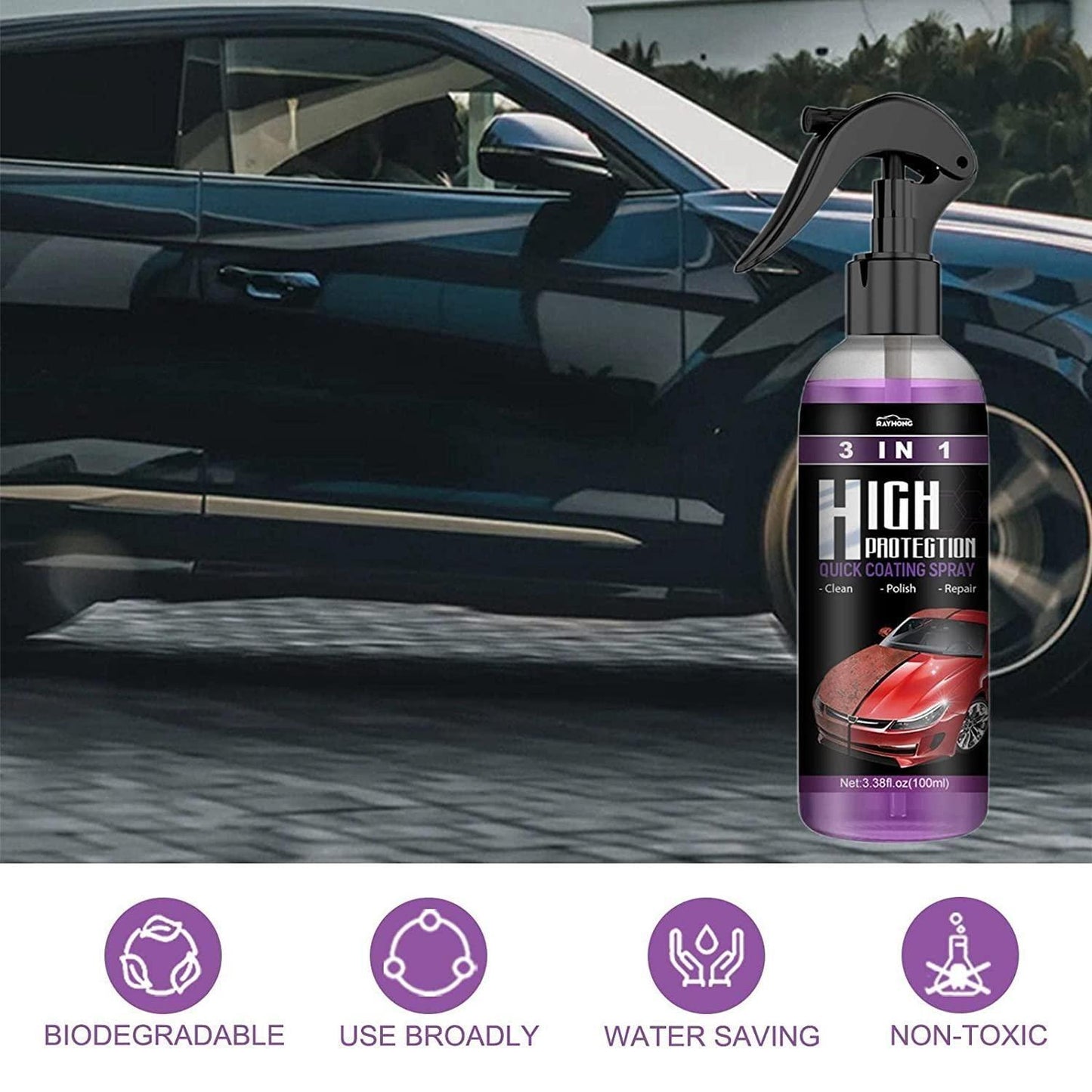 Hydrophobic Polish Nano Coating Spray (Buy1 Get1 Free)