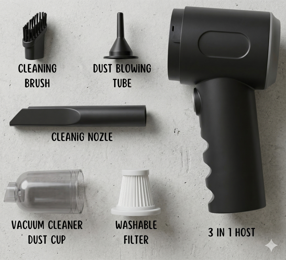Air Duster Wireless 2 in 1 Vacuum Cleaner